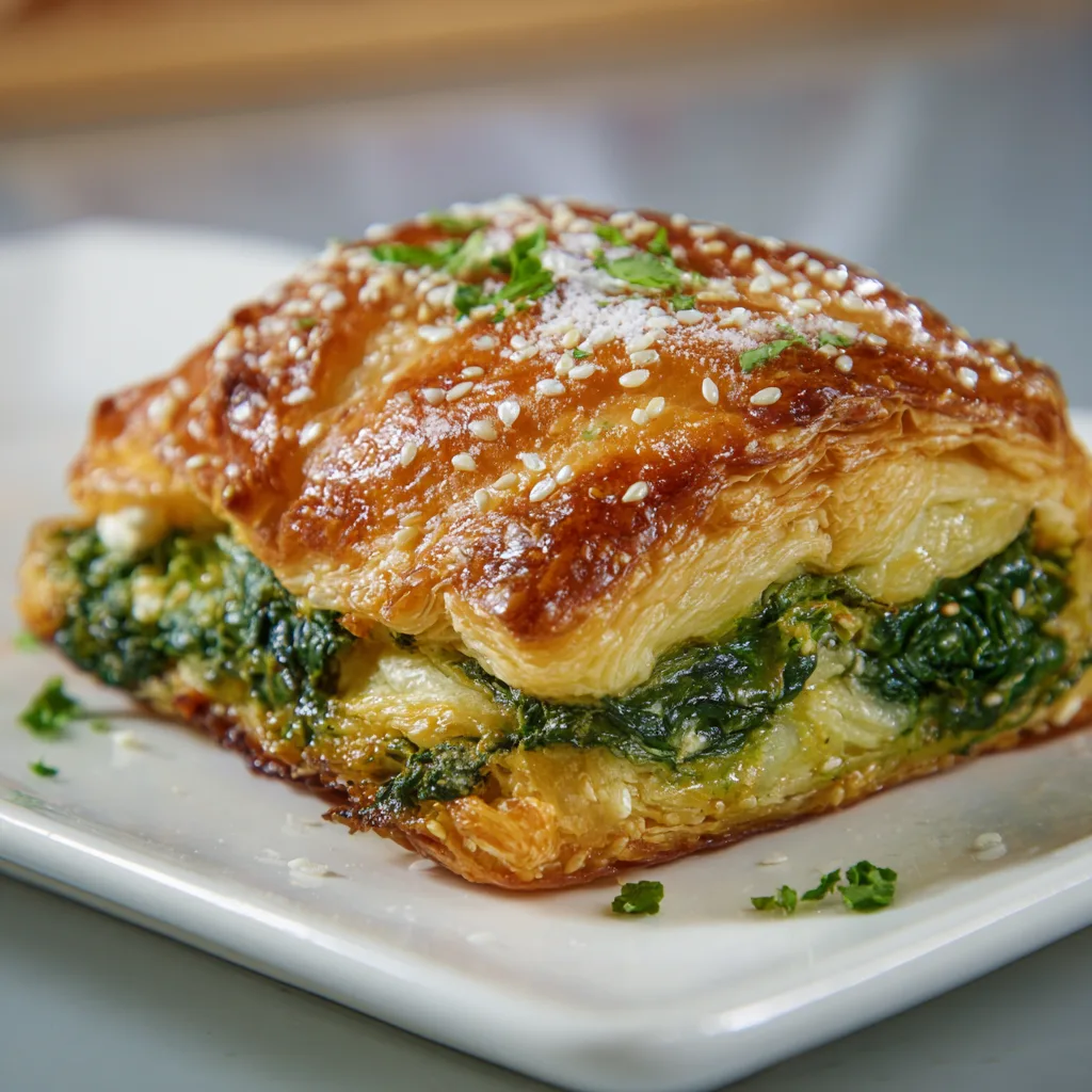 Delicious Spinach Feta Puff Pastry Recipe | Easy &amp; Flaky Appetizer