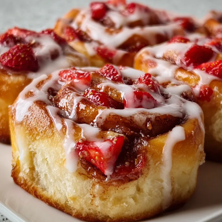 Delicious Strawberry Cinnamon Rolls Recipe – Sweet &amp; Fluffy Treats