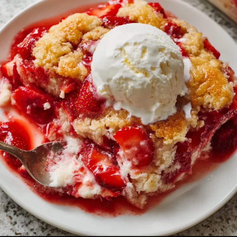 Easy Strawberry Dump Cake Recipe | Quick & Delicious Dessert