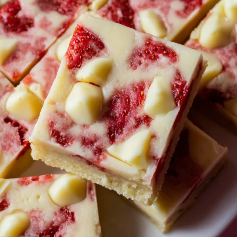 Delicious Strawberry White Chocolate Bars | Sweet & Creamy Treats Recipe
