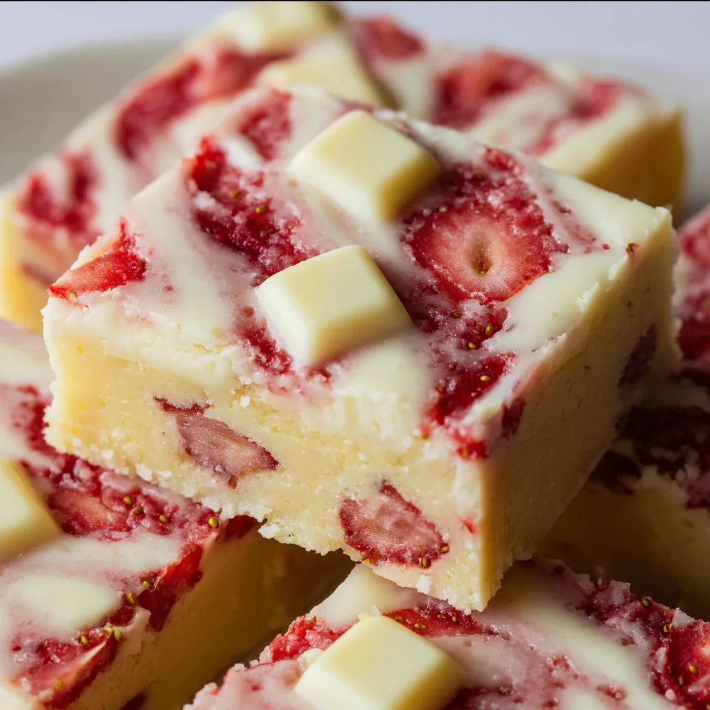 Delicious Strawberry White Chocolate Bars | Sweet &amp; Creamy Treats Recipe