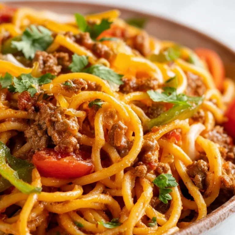 Delicious Taco Spaghetti Recipe | Quick &amp; Easy Taco Pasta Dish