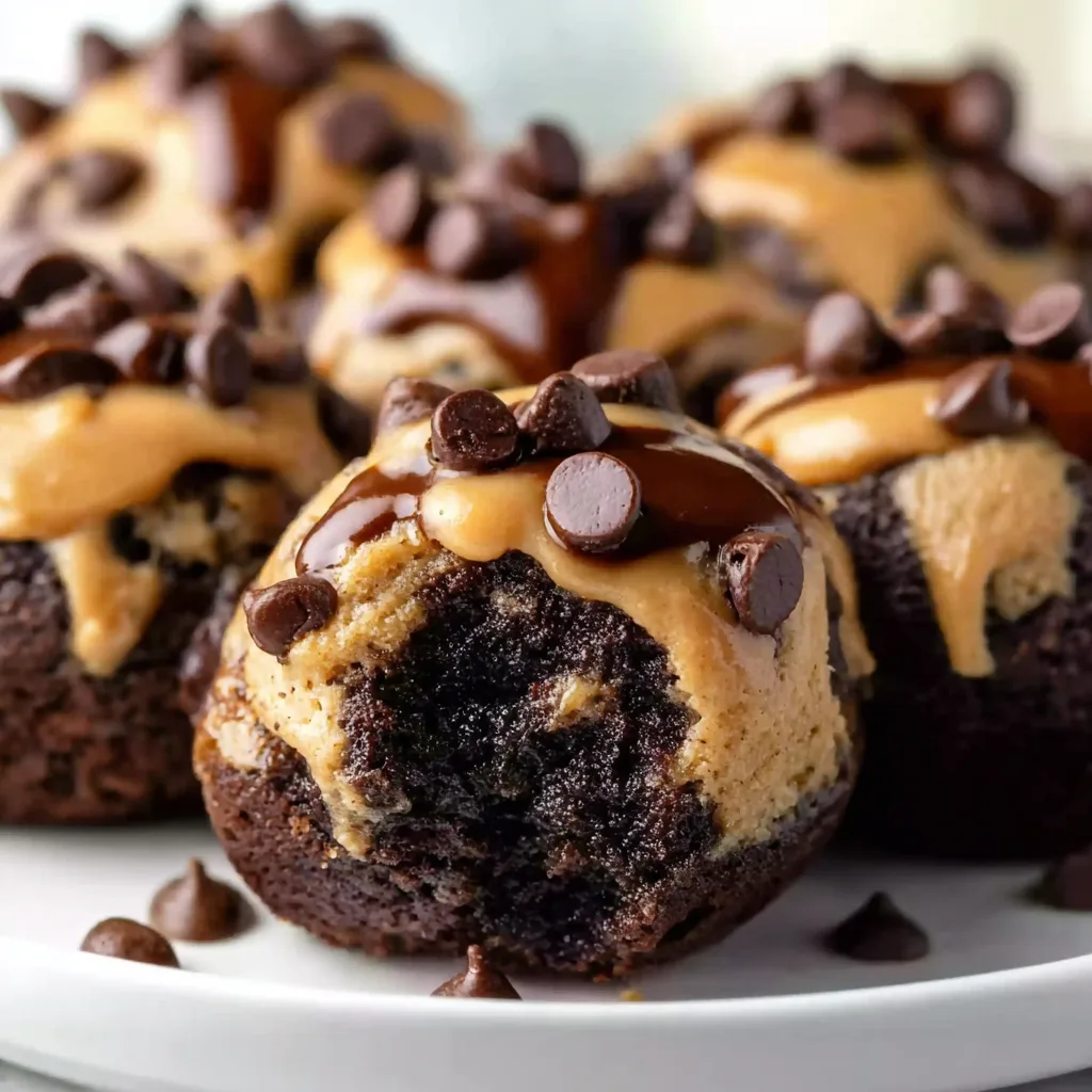 Delicious Chocolate Chip Cookie Dough Brownie Bites Recipe | Easy &amp; Gooey Treats