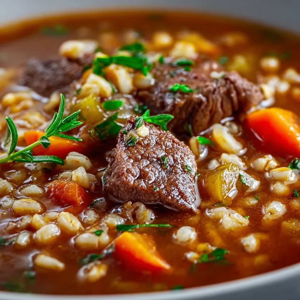 Hearty Beef and Barley Soup Recipe – Easy &amp; Delicious Comfort Food
