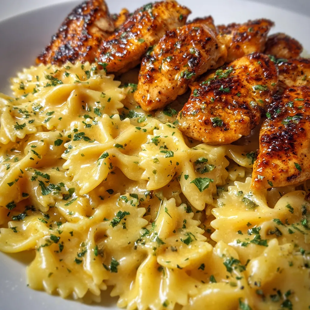 Cajun Garlic Butter Chicken Bowtie Pasta | Creamy Spicy Dinner Recipe