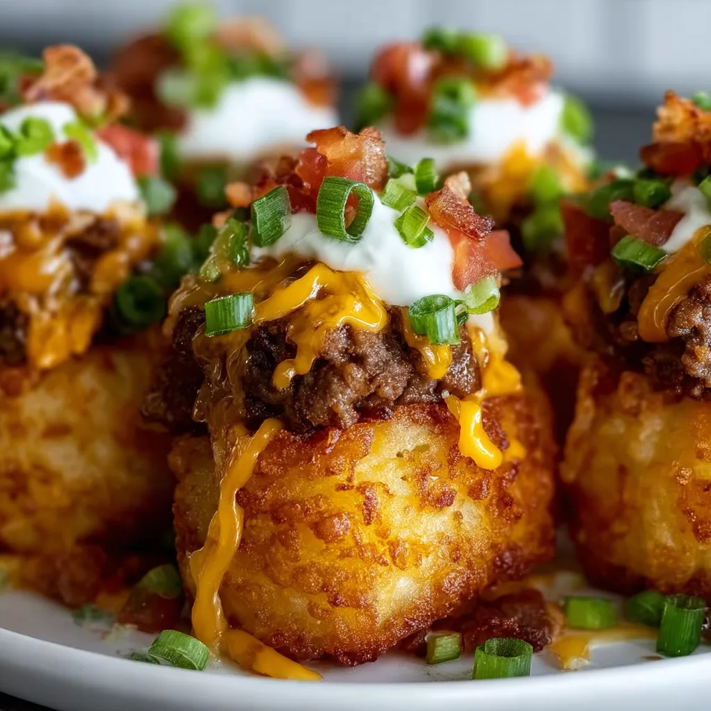 Cheeseburger Stuffed Tater Recipe | Easy &amp; Delicious Tater Tot Meal