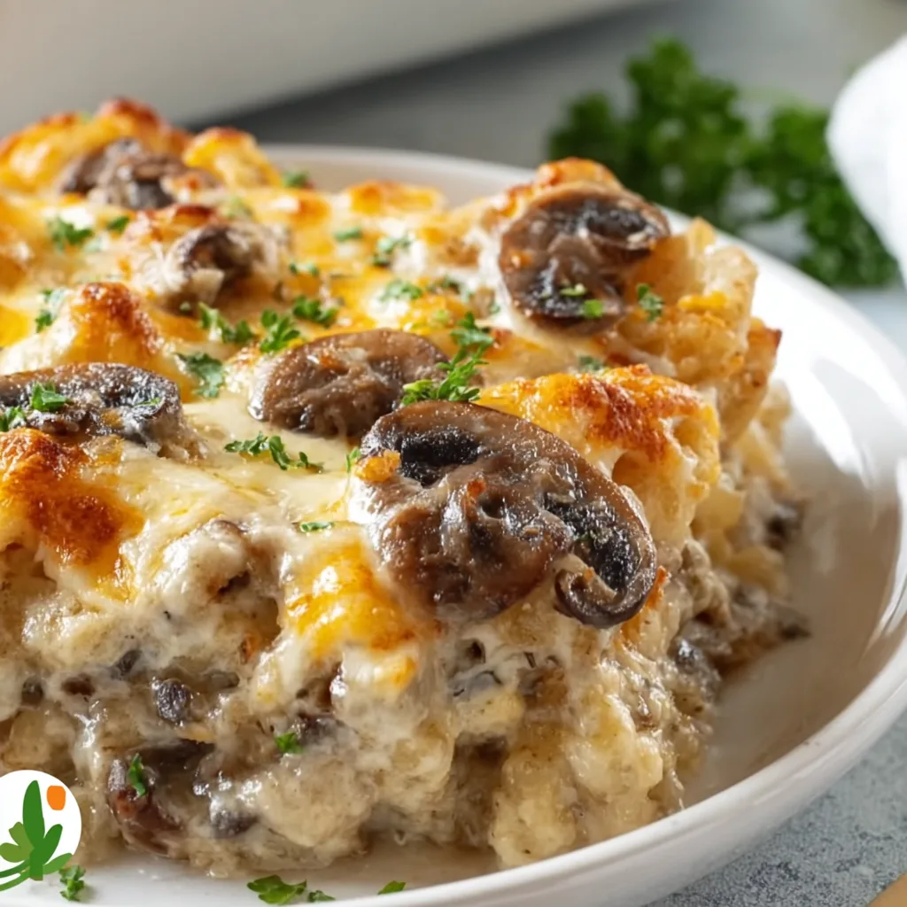 Cheesy Mushroom &amp; Swiss Burger Casserole Recipe – Easy, Delicious Comfort Food
