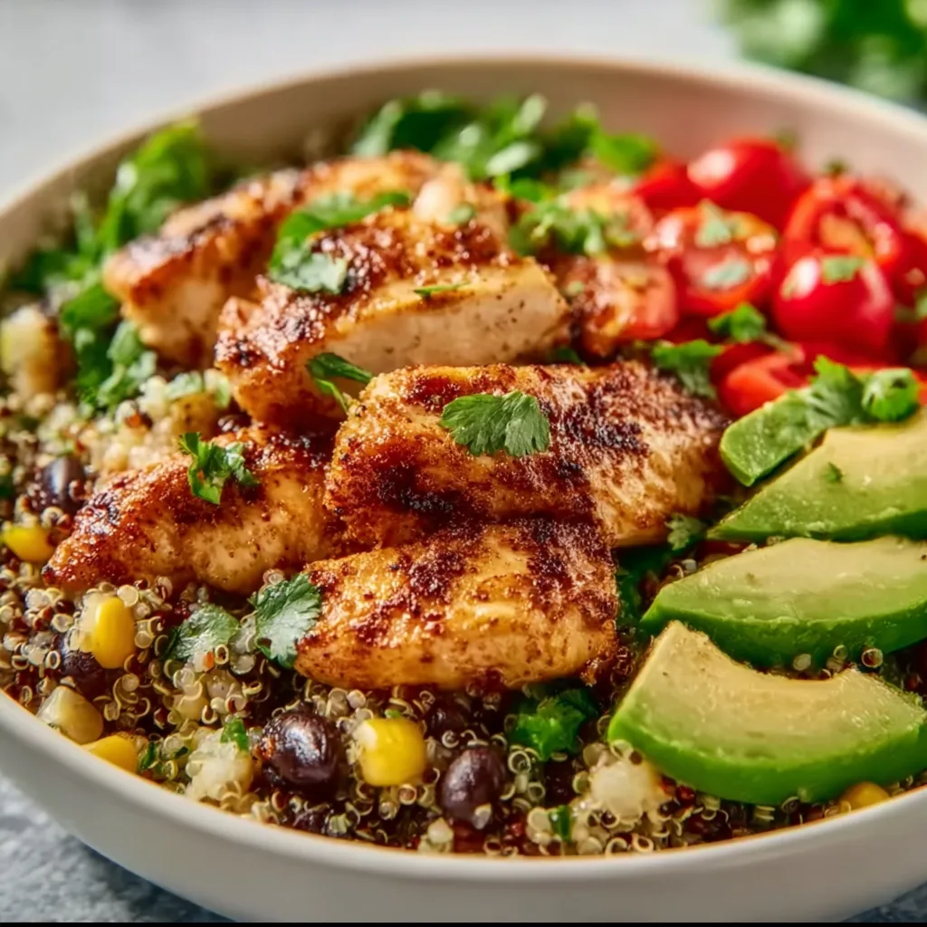 Healthy Chicken &amp; Quinoa Dinner Bowl Recipe | Nutritious &amp; Delicious Meal