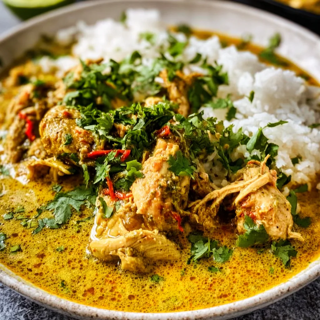Easy Coconut Curry Chicken Crock Pot Recipe | Slow Cooker Dinner Idea