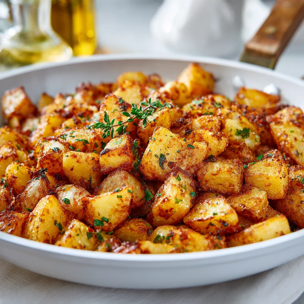 Crispy Cozy Skillet Fried Potatoes Recipe – Easy &amp; Delicious Side Dish