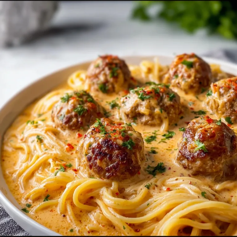 Creamy Spaghetti and Meatballs Recipe | Easy &amp; Delicious Pasta Dish