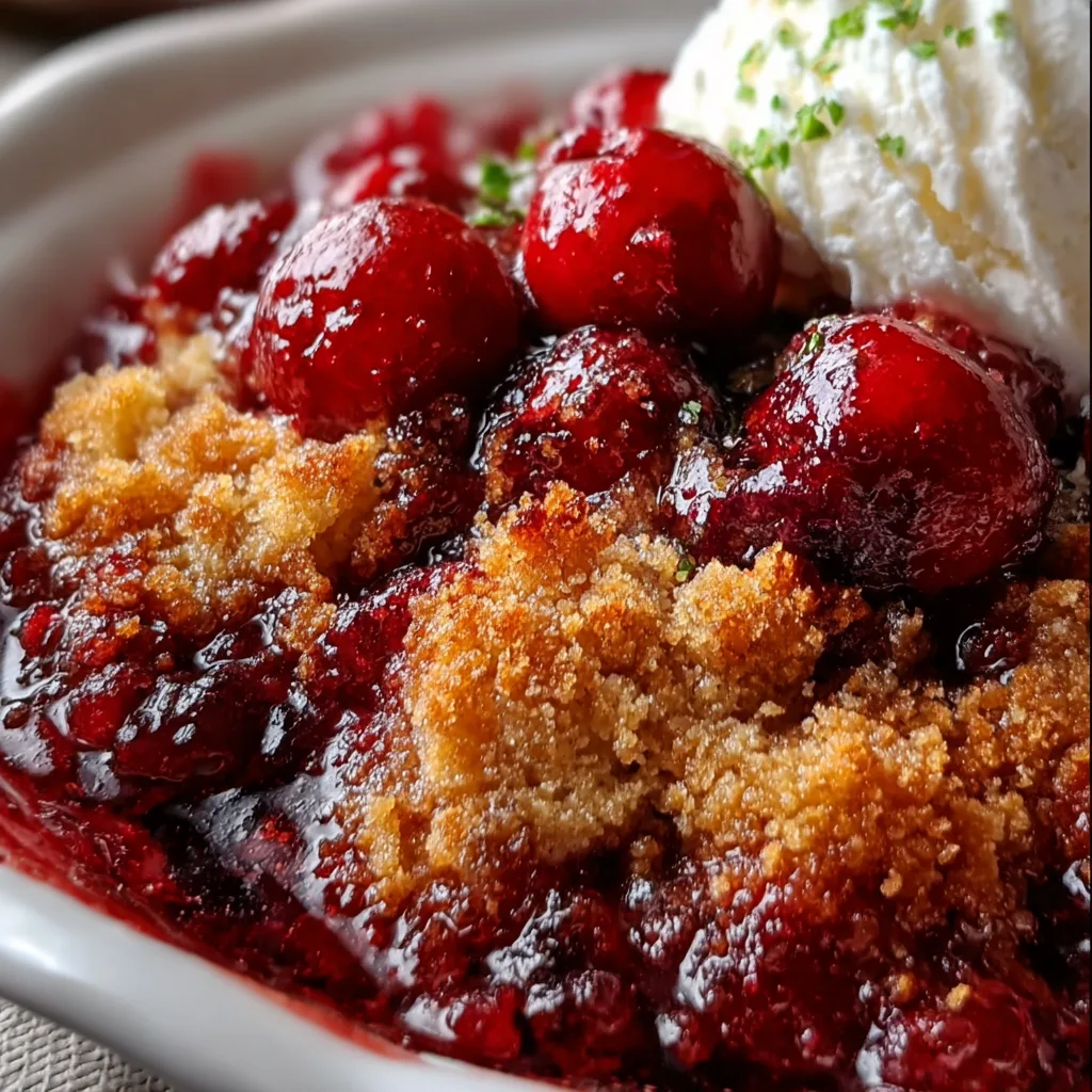 Crispy Cranberry Cobbler Recipe | Easy, Delicious Holiday Dessert