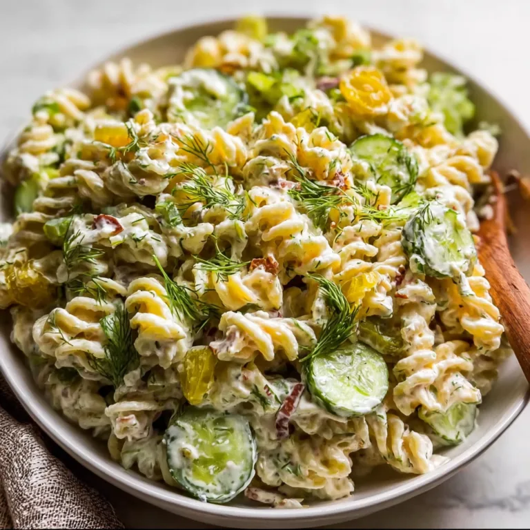 Delicious Dill Pickle Pasta Salad Recipe | Easy & Tangy Side Dish