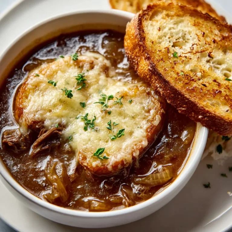 French Onion Short Rib Soup with Gruyere Toast | Hearty & Gourmet Recipe
