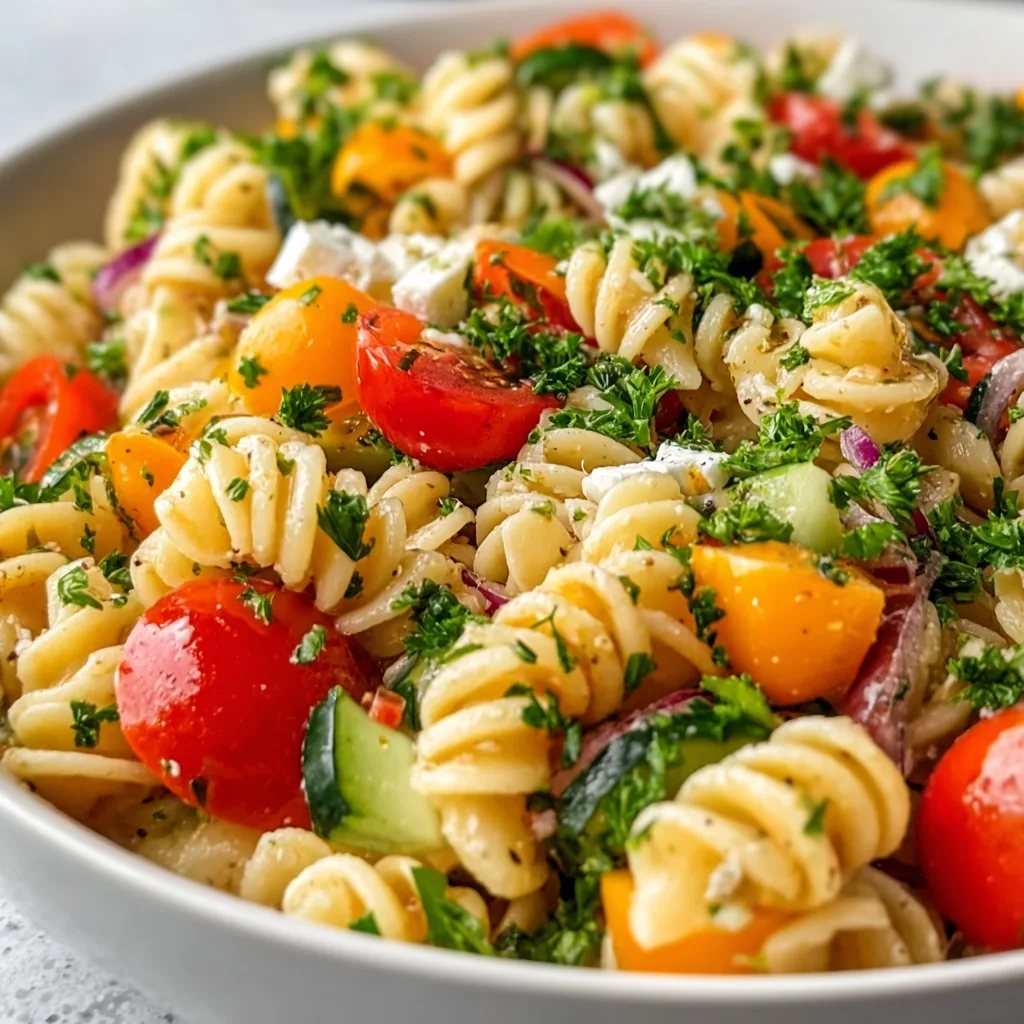 Fresh Pasta Salad Recipe | Easy &amp; Delicious Summer Pasta Salad