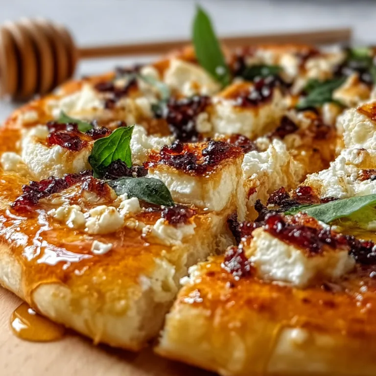 Spicy Hot Honey and Feta Pizza Recipe | Sweet & Savory Delight