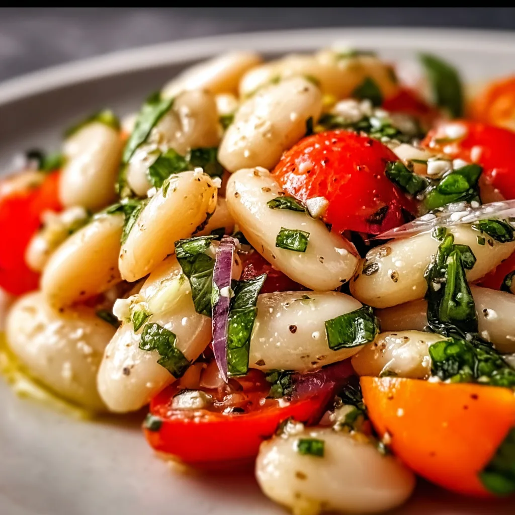Refreshing Italian White Bean Salad Recipe | Healthy &amp; Easy Mediterranean Dish