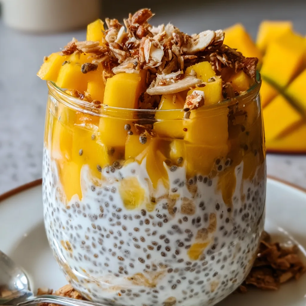 Healthy Mango Chia Overnight Oats Recipe | Quick &amp; Delicious Breakfast