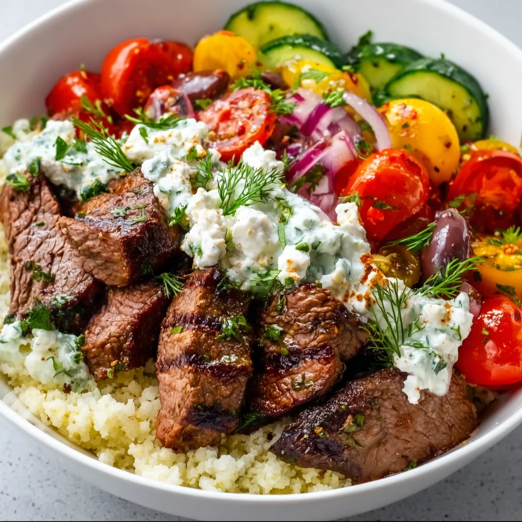 Mediterranean Steak Bowl Recipe | Easy &amp; Flavorful Healthy Meal