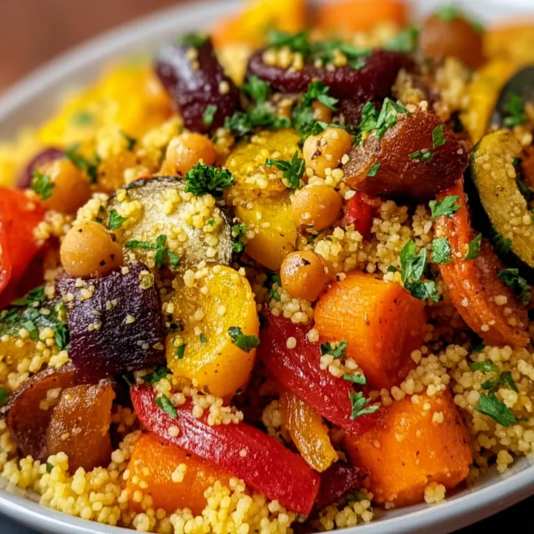 Authentic Moroccan Couscous with Roast Vegetables | Easy Healthy Recipe