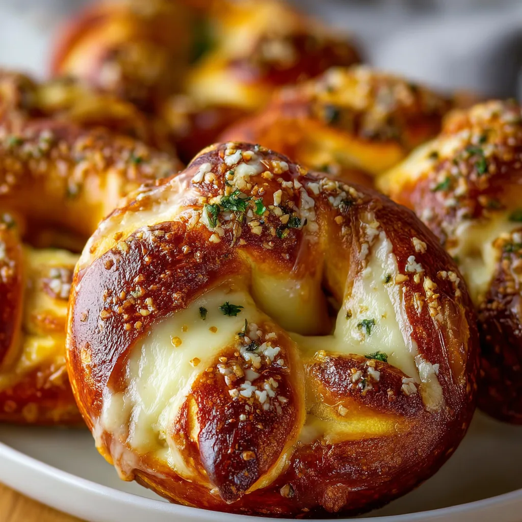 Cheesy Mozzarella Stuffed Soft Pretzels Recipe | Easy & Delicious Snack