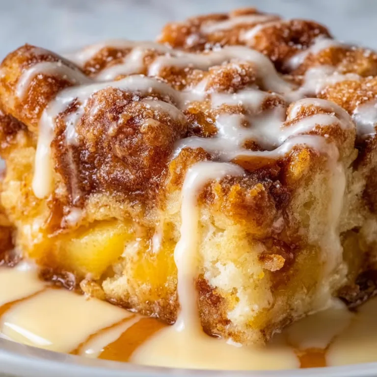 Delicious Peach Bread Pudding Recipe | Easy & Moist Dessert