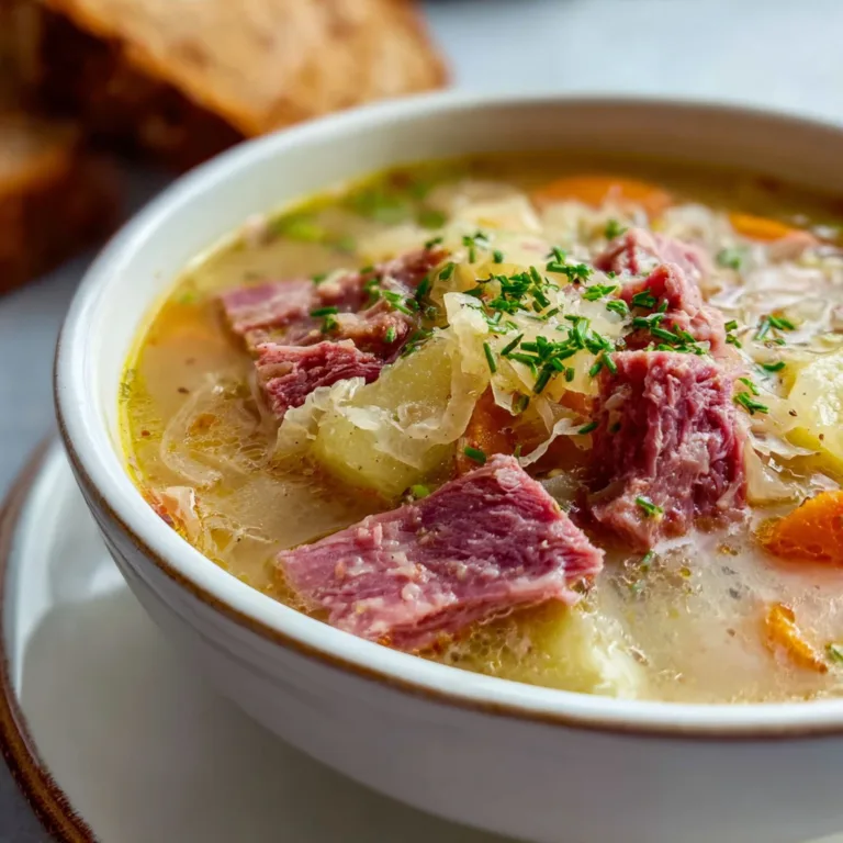 Hearty Reuben Soup Recipe | Classic Corned Beef &amp; Sauerkraut Soup