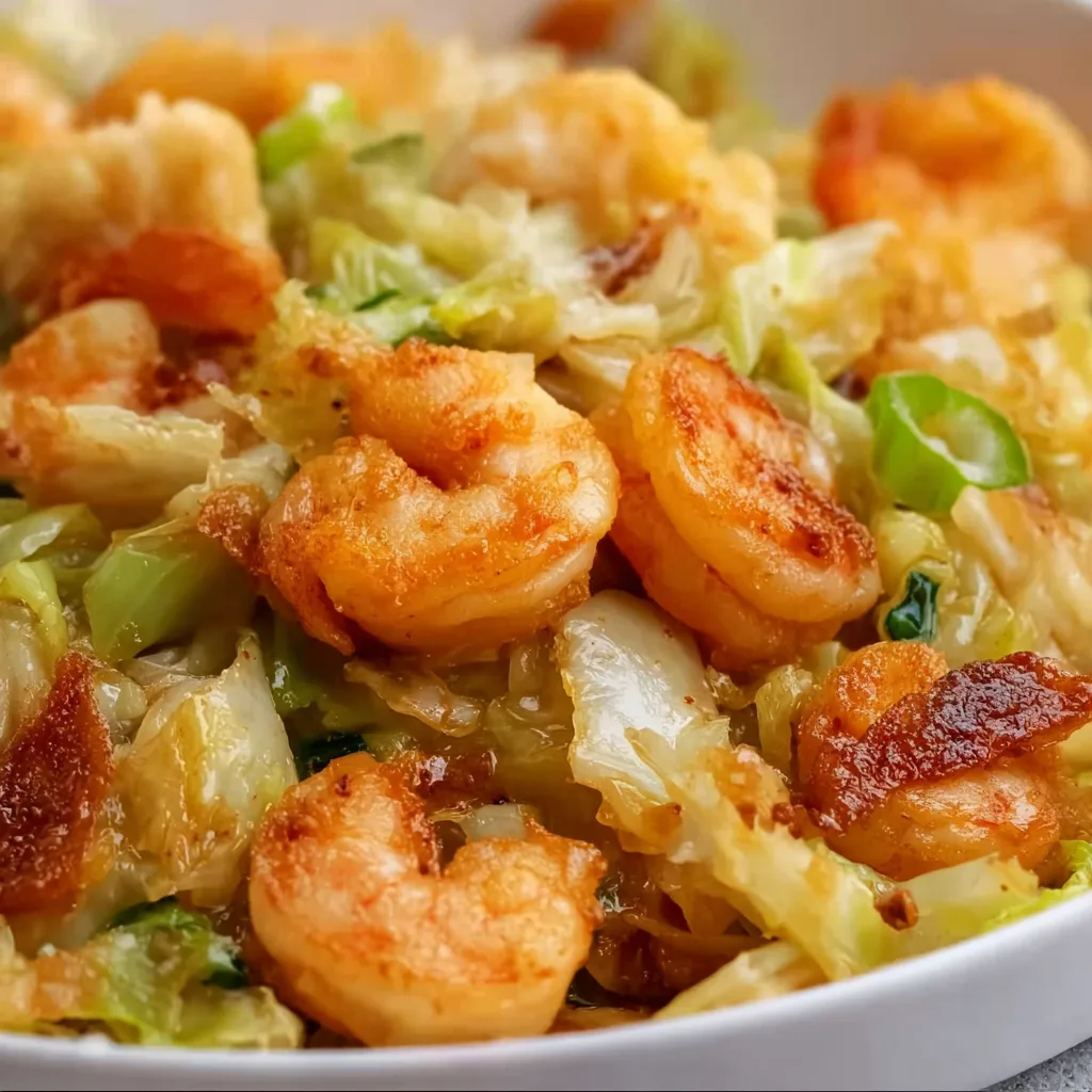Southern Fried Cabbage with Shrimp Recipe | Easy &amp; Delicious Southern Cooking