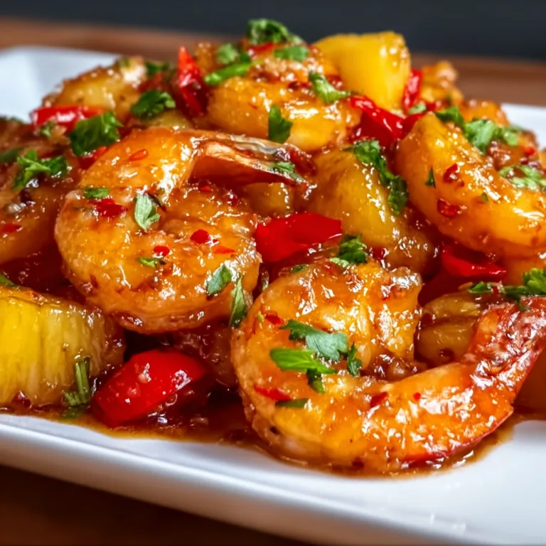 Sweet Chili Pineapple Shrimp Recipe | Spicy &amp; Sweet Seafood Delight