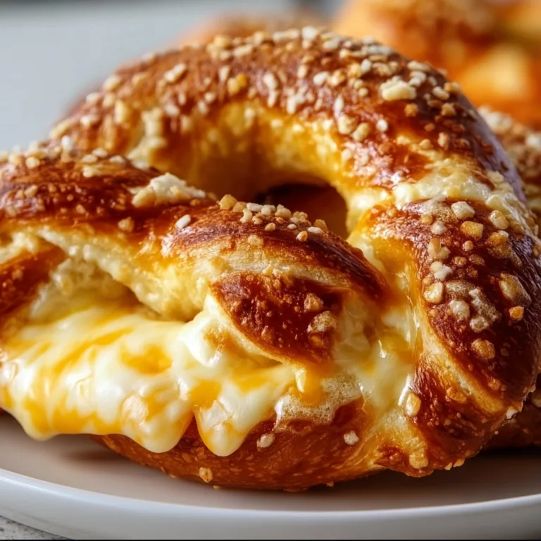 Delicious Cheese Stuffed Pretzels Recipe | Soft &amp; Cheesy Snack Ideas