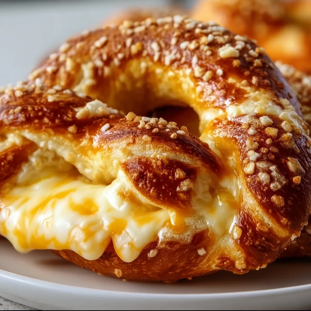 Delicious Cheese Stuffed Pretzels Recipe | Soft &amp; Cheesy Snack Ideas