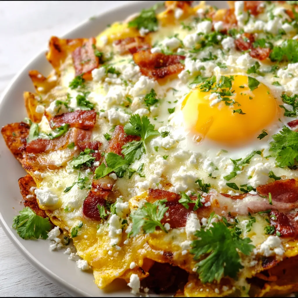 Chilaquiles with Bacon, Eggs &amp; Cheese | Delicious Mexican Breakfast Recipe