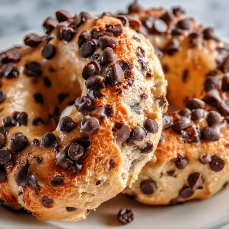 Delicious Chocolate Chip Protein Bagels – Healthy &amp; High-Protein Snack