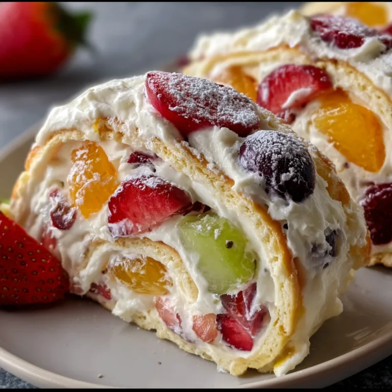 Delicious Creamy Fruit Salad Rollups Recipe – Easy &amp; Refreshing Snack