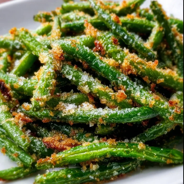 Crispy Garlic Parmesan Green Beans Recipe | Easy &amp; Delicious Side Dish