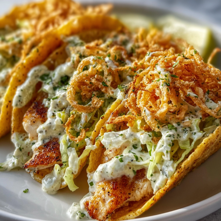 Dill Pickle Ranch Smash Chicken Tacos | Crispy Cheese Lace Recipe
