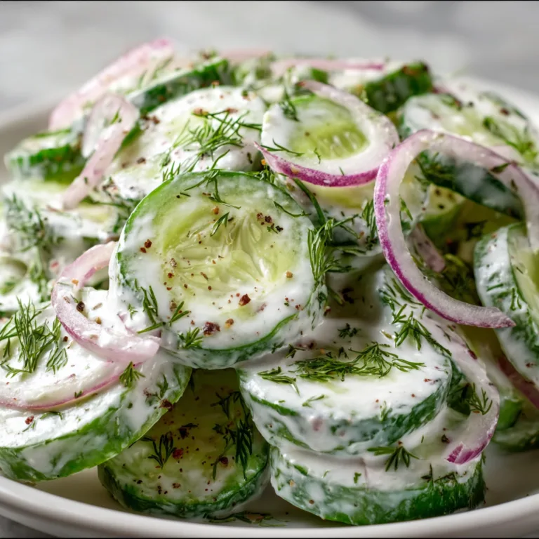 Refreshing Dill Yogurt Cucumber Salad Recipe | Easy &amp; Healthy Summer Side Dish