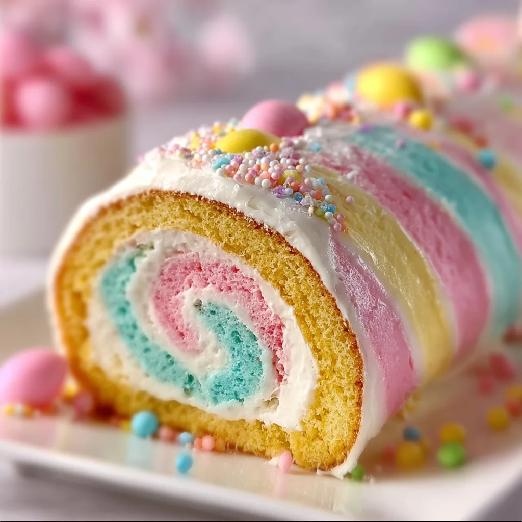 Delicious Easter Cake Roll Recipe | Perfect Holiday Dessert Roll