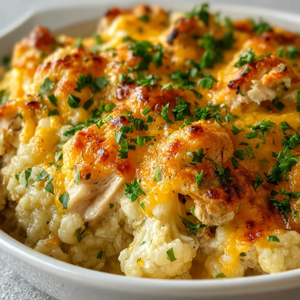 Healthy Chicken Cauliflower Casserole