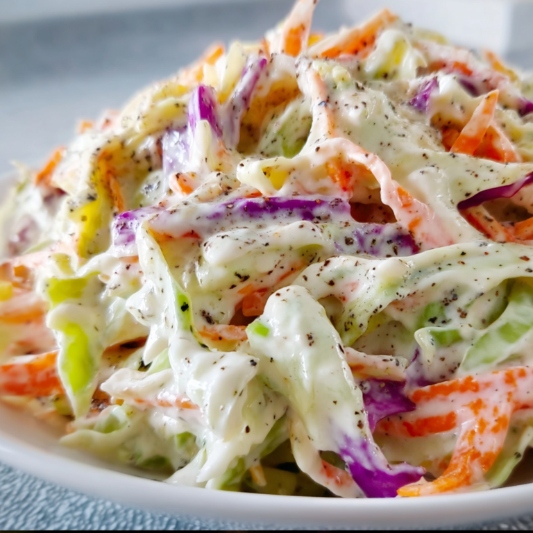 High-Protein Creamy Coleslaw Recipe | Easy &amp; Healthy Side Dish