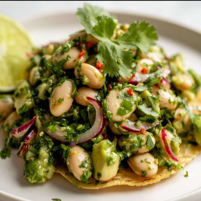 Marinated Cilantro Lime Bean Salad Recipe | Fresh &amp; Zesty Vegan Salad