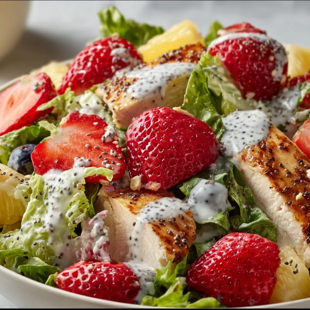 Delicious Panera Strawberry Poppyseed Salad Recipe | Fresh &amp; Healthy Salad Ideas