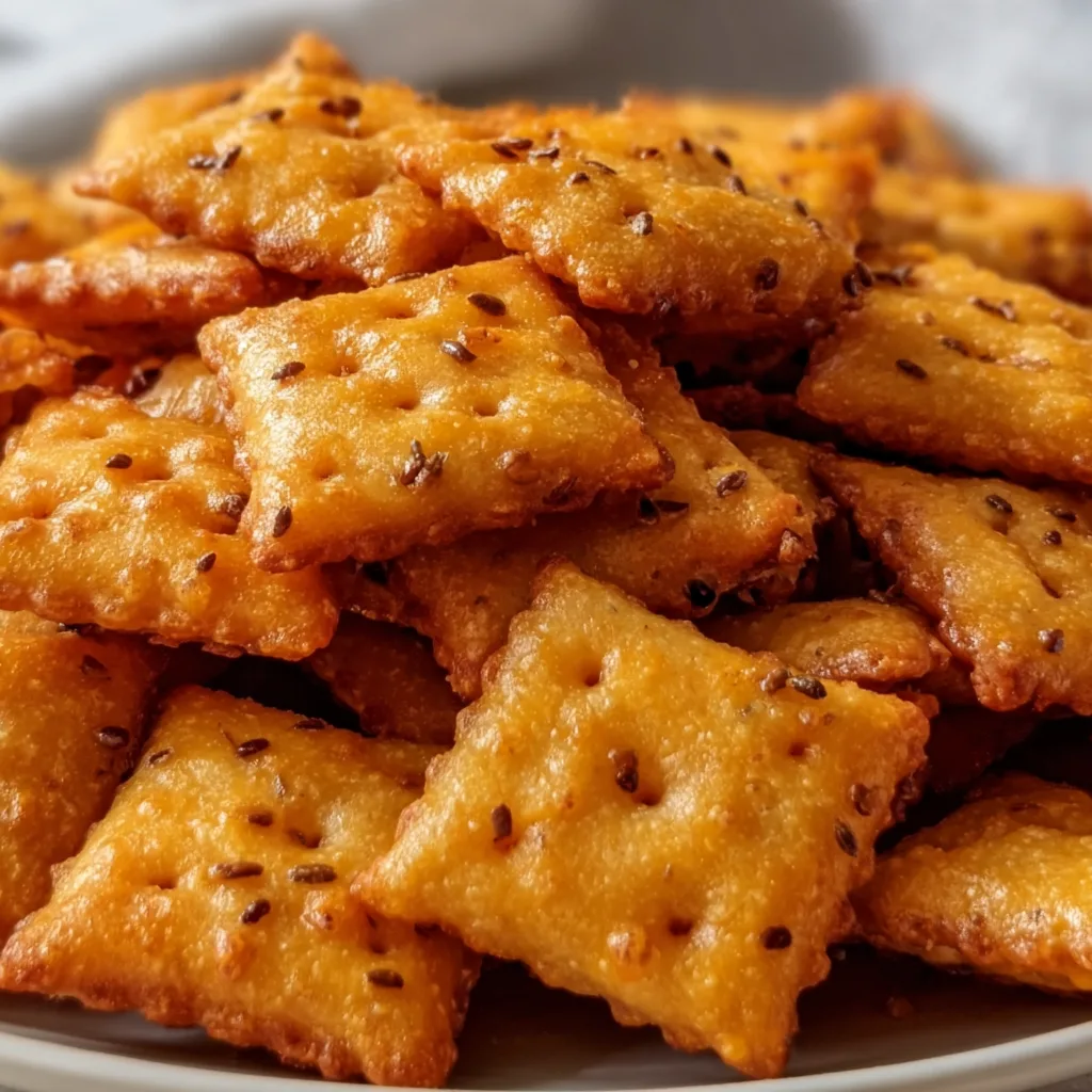 Sourdough Cheez-Its Snack Crackers | Crunchy, Tangy &amp; Cheesy Delight