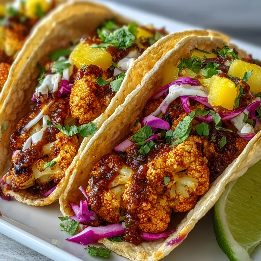 Vegan Smoky BBQ Cauliflower Tacos | Easy Plant-Based Recipe