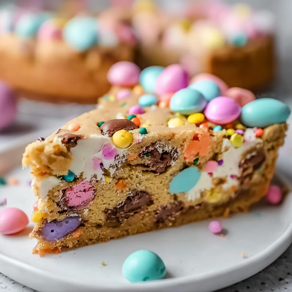 Chewy Giant Easter Cookie Cake – Delicious Easter Dessert Treat