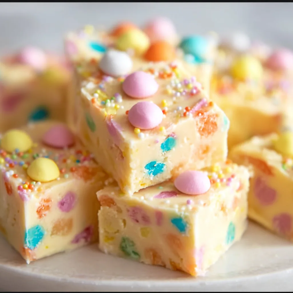 Delicious No-Bake Easter Fudge Recipe | Easy &amp; Creamy Spring Treat