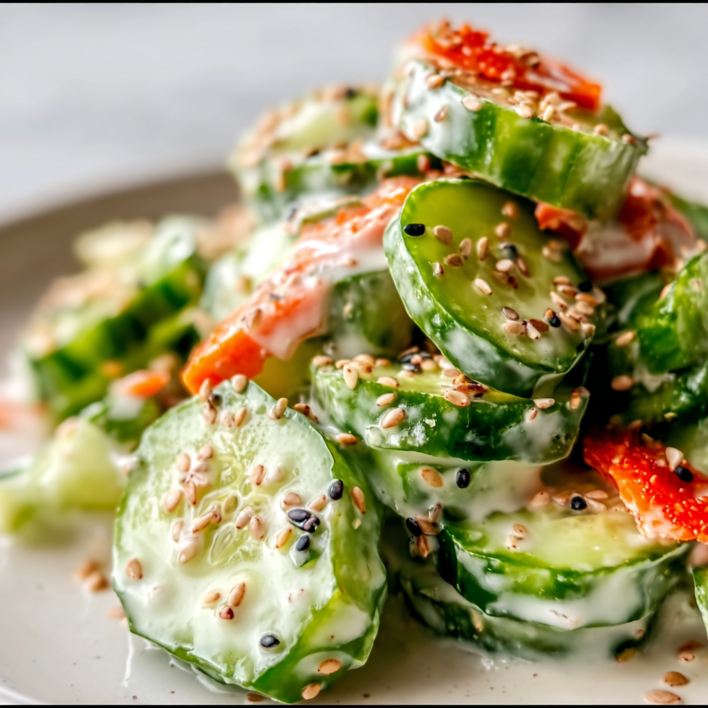 Delicious California Roll Cucumber Salad Recipe | Fresh &amp; Healthy Japanese-Inspired Dish