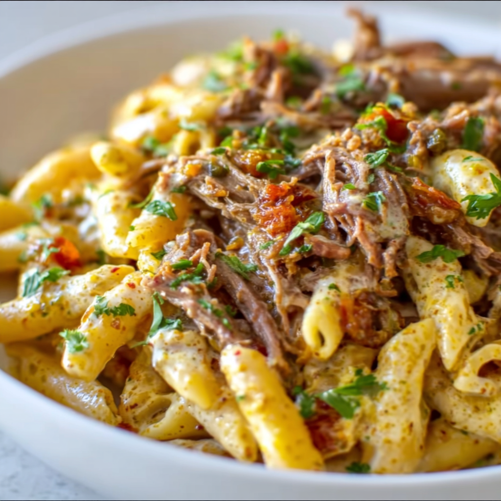 Creamy Leftover Pulled Beef Pasta Recipe | Easy &amp; Delicious Dinner Idea