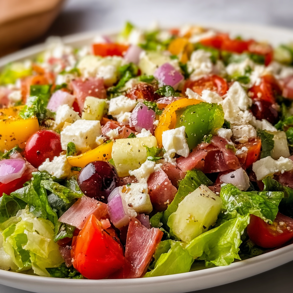 Fresh Italian Chopped Salad Recipe | Easy &amp; Healthy Mediterranean Salad