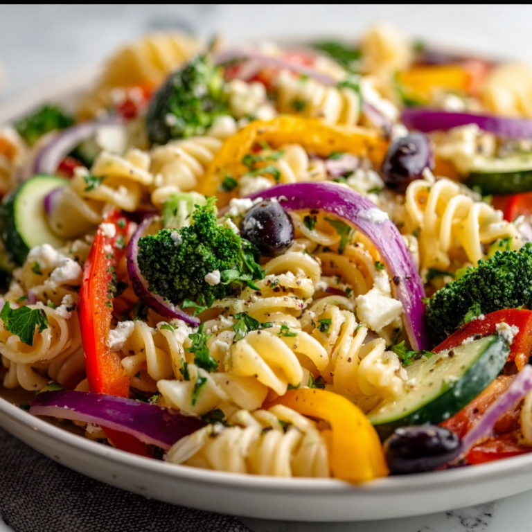 Healthy High Protein Pasta Salad Recipe – No Mayo, Fresh &amp; Delicious